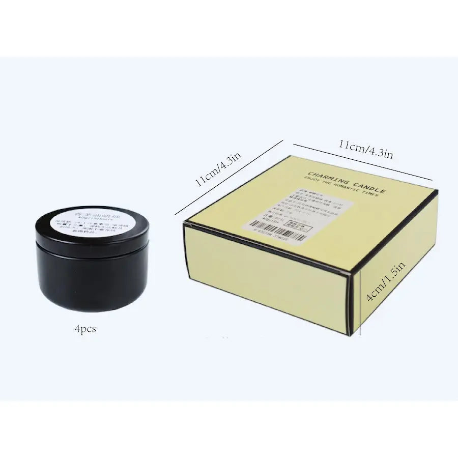 Lot de 4 Bougies Citronnelle Répulsives & Parfumées