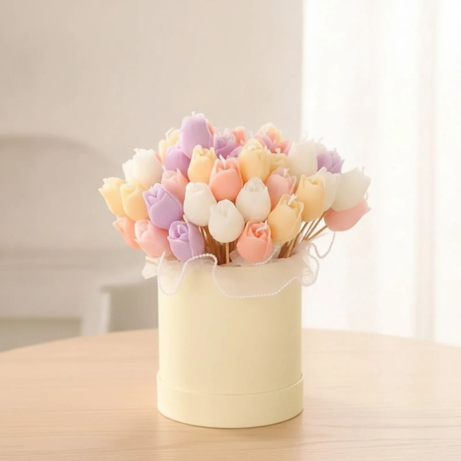 Bougie Parfumée Tulipe 3D Décorative