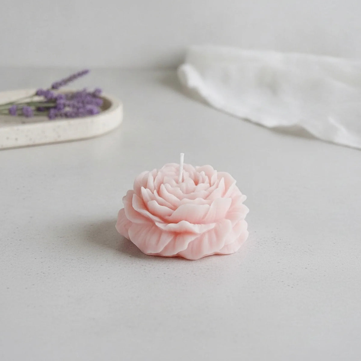 Bougie Pivoine Artisanale Parfumée