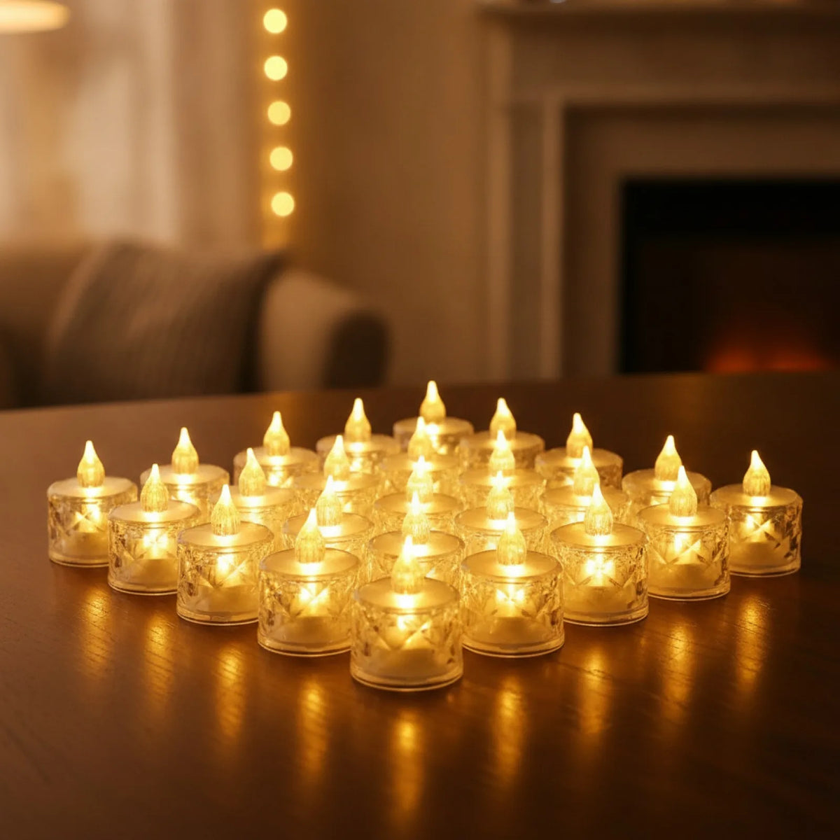 Bougie LED Cristalline Lumière Chaude 2200K