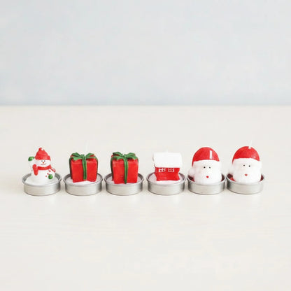 Bougies de Noël Festives - Lot de 3