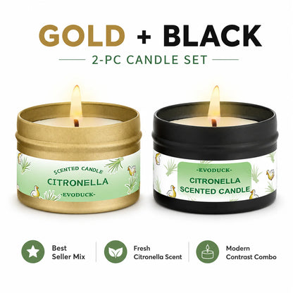 Bougie Citronnelle Lemongrass : Anti-Moustiques & Parfum d'Été