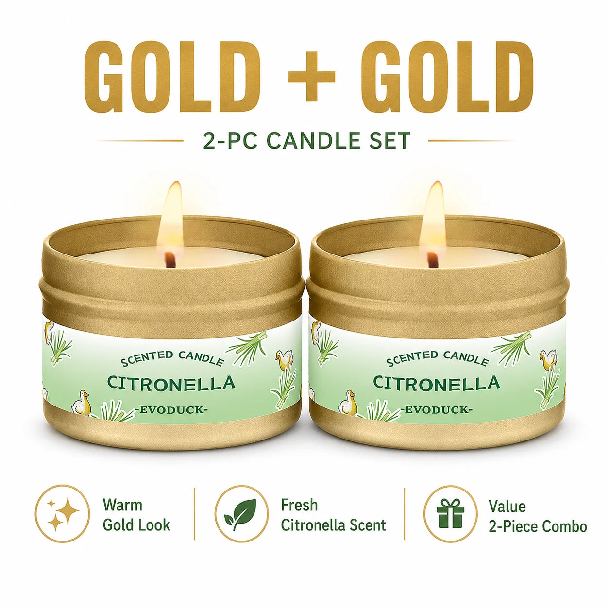 Bougie Citronnelle Lemongrass : Anti-Moustiques & Parfum d'Été