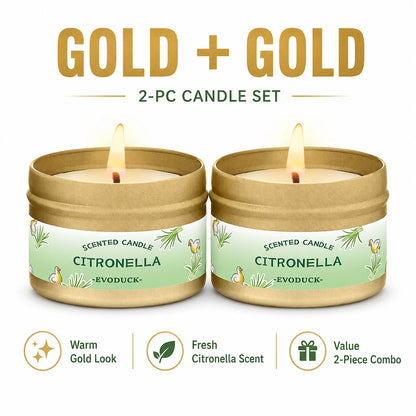 Bougie Citronnelle Lemongrass : Anti-Moustiques & Parfum d'Été