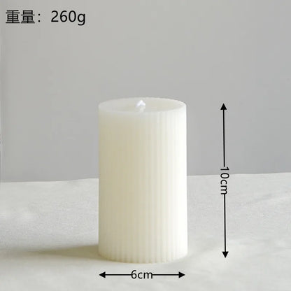 Bougie Cylindrique Parfumée Style Nordique