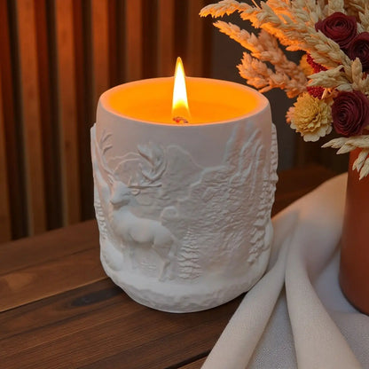 Bougie Parfumée Gypse 'Forest Elk' Cire de Soja