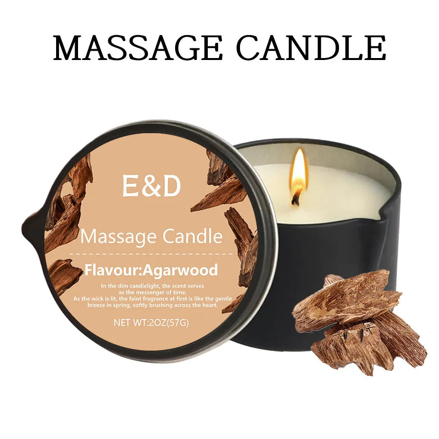 Bougie Huile de Massage EVODUCK : Relaxation & Hydratation