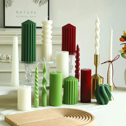 Bougie Cylindrique Parfumée Style Nordique