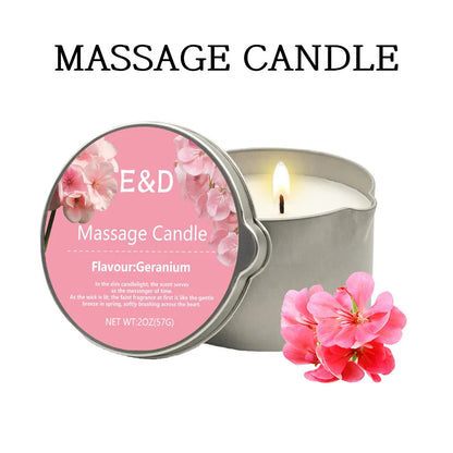 Bougie Huile de Massage EVODUCK : Relaxation & Hydratation