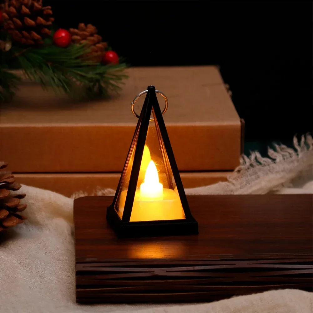 Bougie LED Triangle : Ambiance Lumineuse Sécurisée