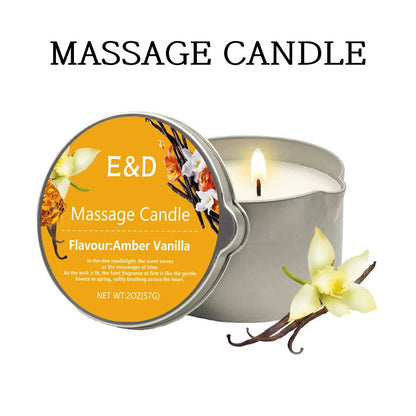 Bougie Huile de Massage EVODUCK : Relaxation & Hydratation