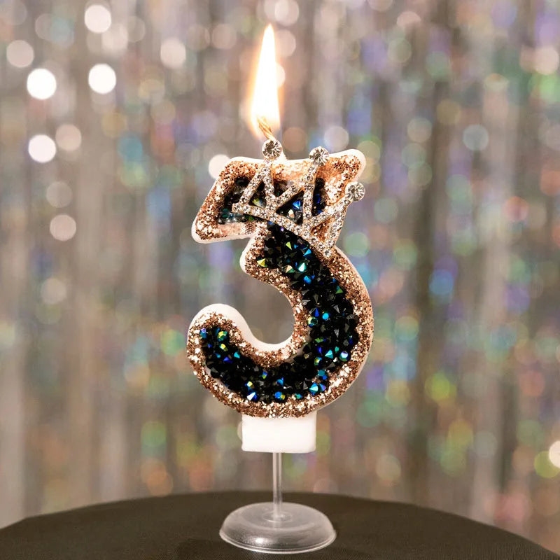 Bougie Couronne Scintillante : Élégance & Luxe pour vos Célébrations