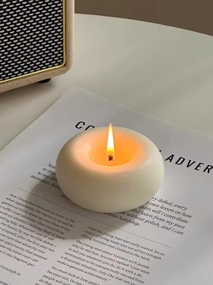 Bougie Donut Artisanale Parfumée Cire d'Abeille