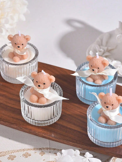 Bougie Parfumée Ours en Cire de Soja - Déco & Cadeau