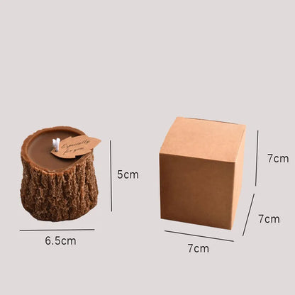 Bougie Parfumée Design Souche d'Arbre