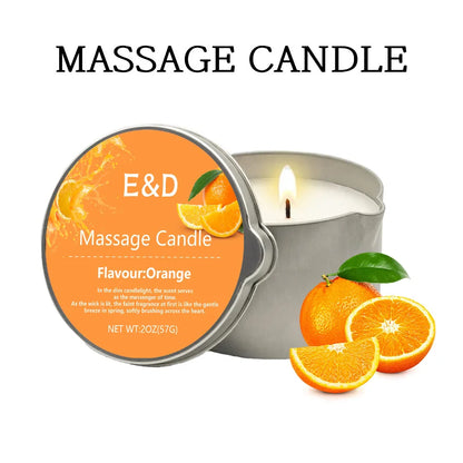 Bougie Huile de Massage EVODUCK : Relaxation & Hydratation