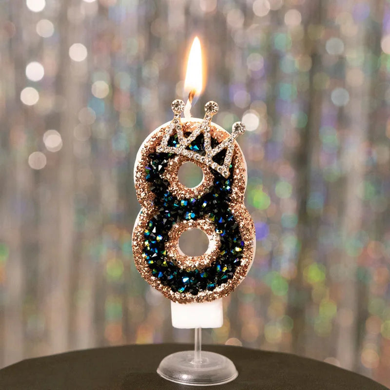 Bougie Couronne Scintillante : Élégance & Luxe pour vos Célébrations