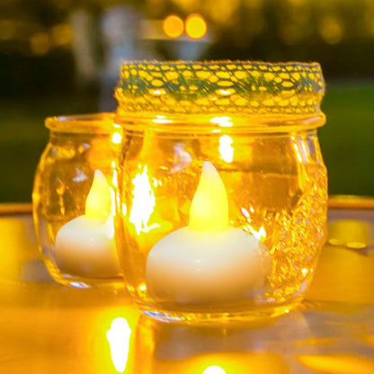 Lot de 12 Bougies LED Flottantes Étanche