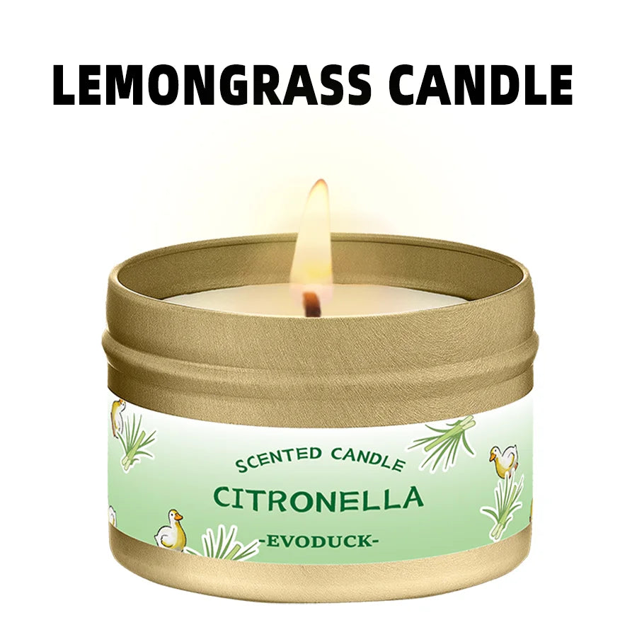 Bougie Citronnelle Lemongrass : Anti-Moustiques & Parfum d'Été