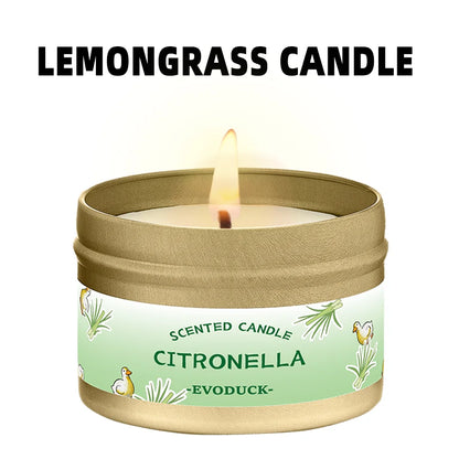 Bougie Citronnelle Lemongrass : Anti-Moustiques & Parfum d'Été