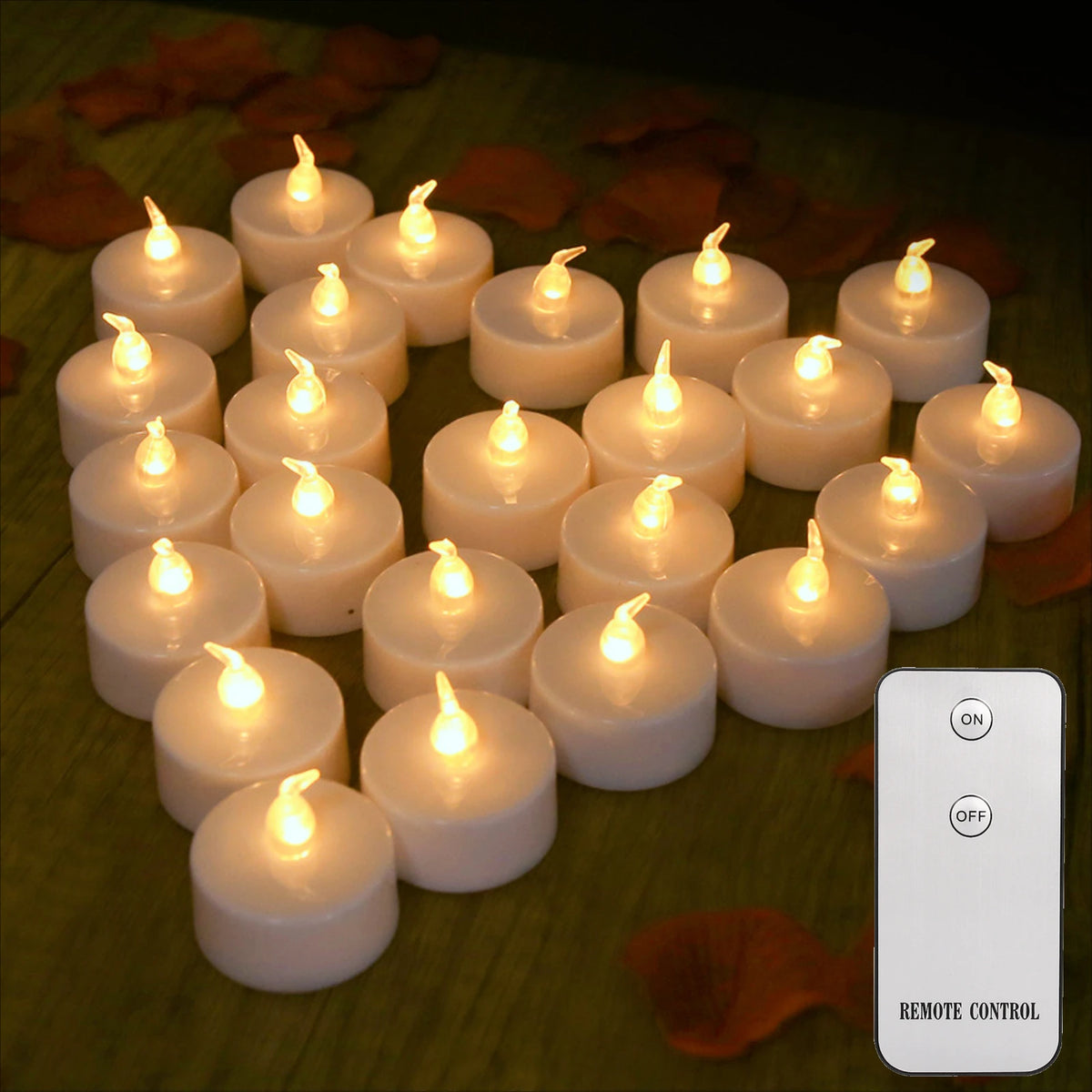 Bougies LED Flamme Réaliste - Ambiance Cosy & Sûre
