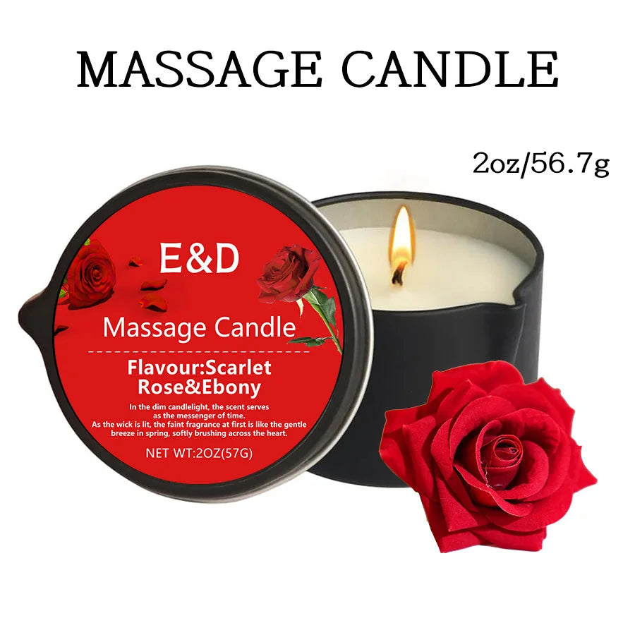 Bougie Huile de Massage EVODUCK : Relaxation & Hydratation