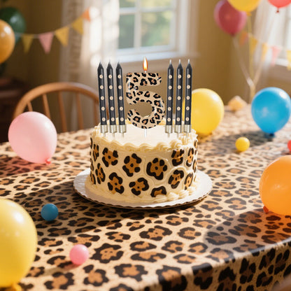 Bougie Chiffre Léopard : Élégance Sauvage pour Vos Anniversaires