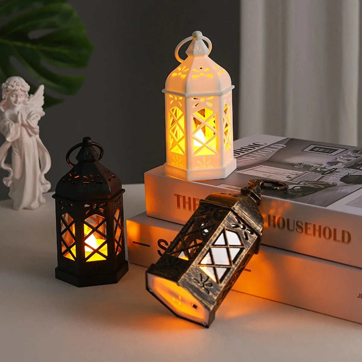 Lampe Hexagonale LED Ambiance Rétro