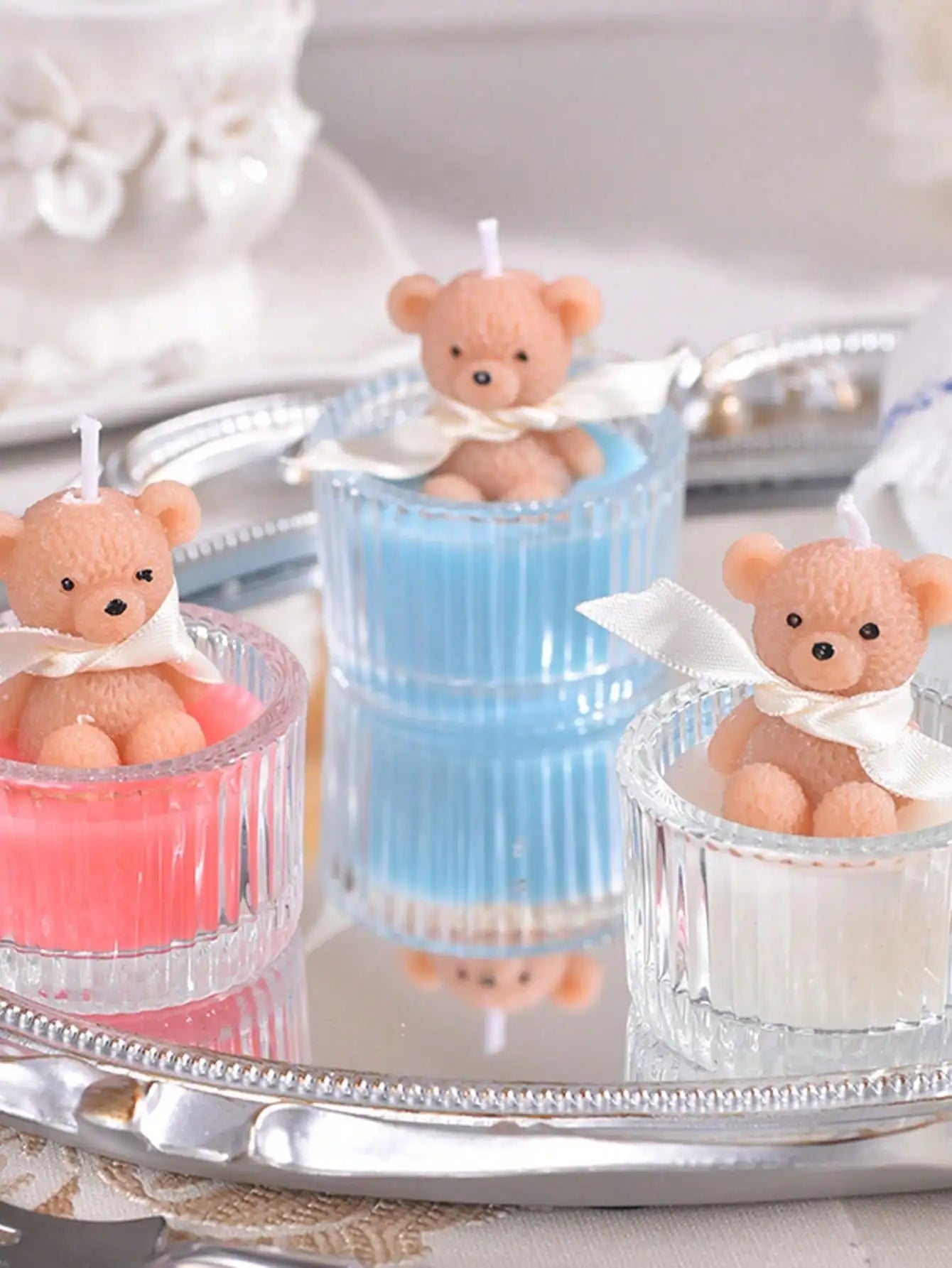 Bougie Parfumée Ours en Cire de Soja - Déco & Cadeau