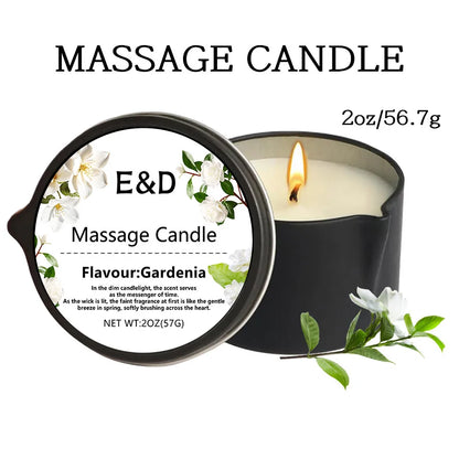 Bougie Huile de Massage EVODUCK : Relaxation & Hydratation