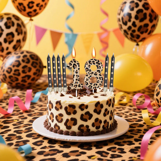 Bougie Chiffre Léopard : Élégance Sauvage pour Vos Anniversaires