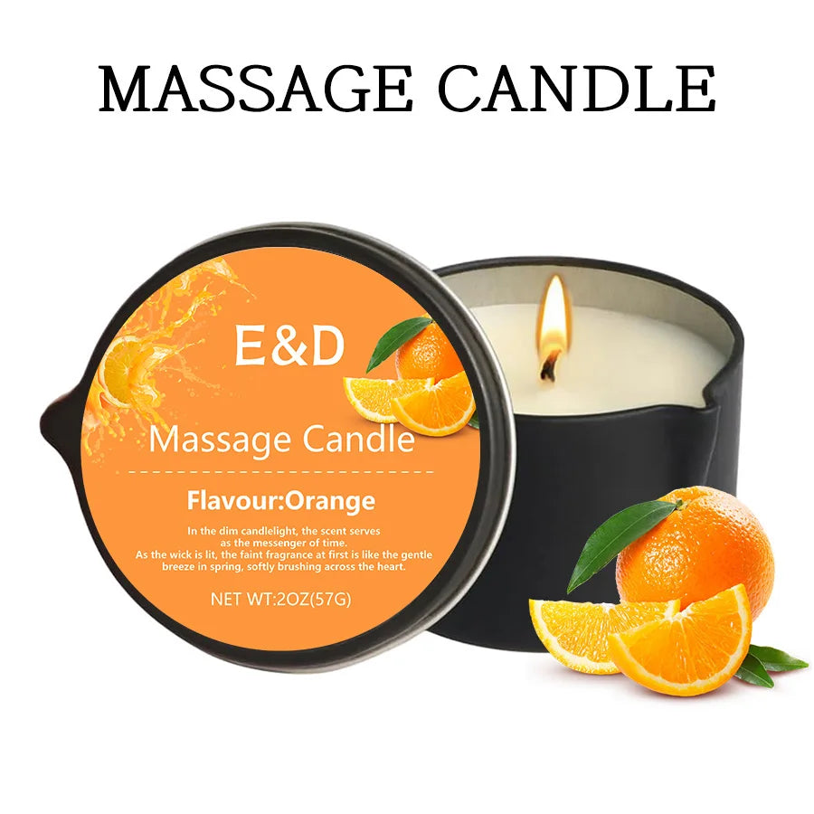 Bougie Huile de Massage EVODUCK : Relaxation & Hydratation