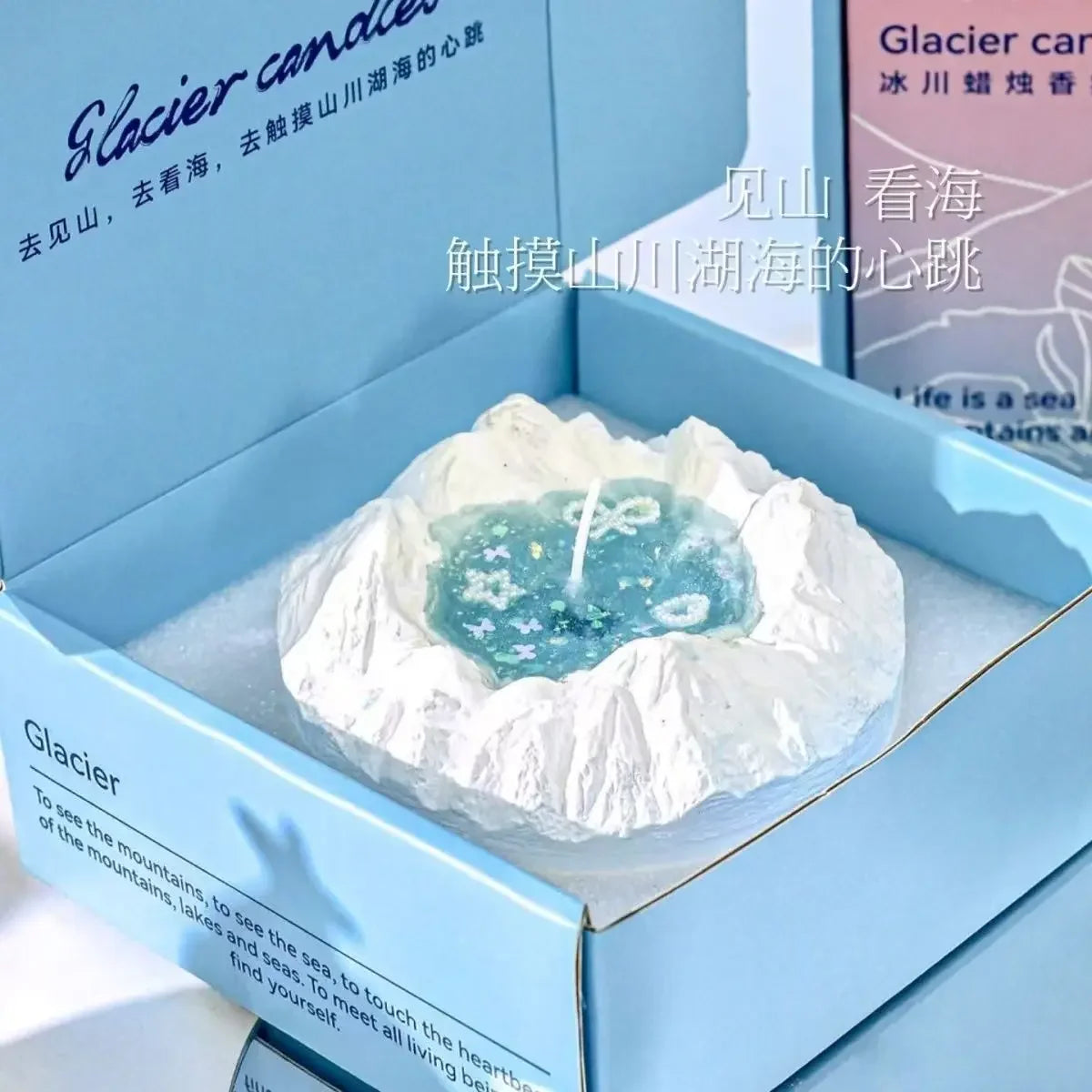 Bougie Parfumée Glacier : Élégance & Sérénité