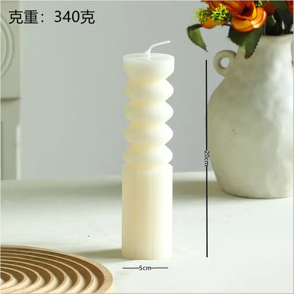 Bougie Cylindrique Parfumée Style Nordique
