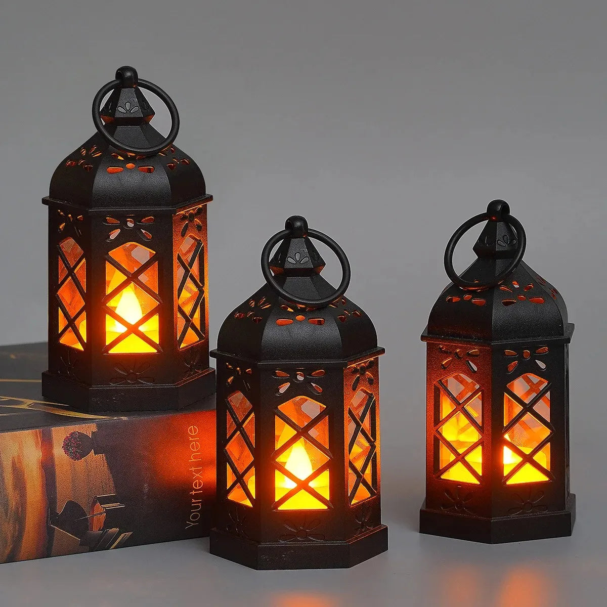Lampe Hexagonale LED Ambiance Rétro