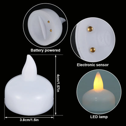 Lot de 12 Bougies LED Flottantes Étanche