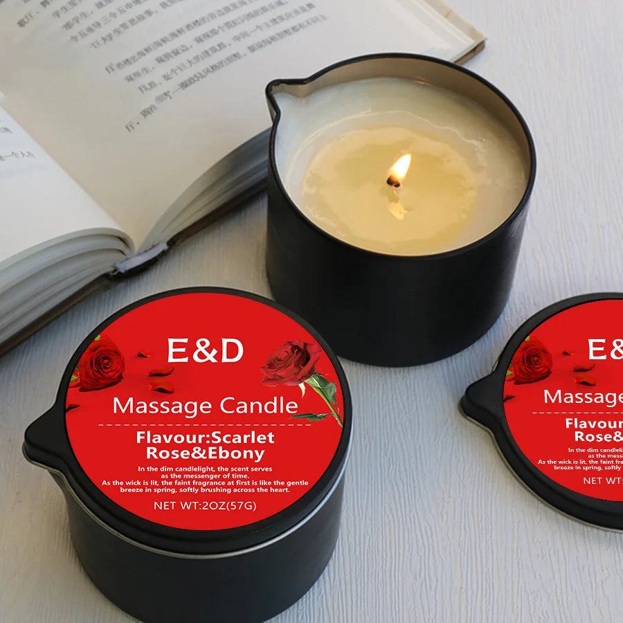 Bougie Huile de Massage EVODUCK : Relaxation & Hydratation