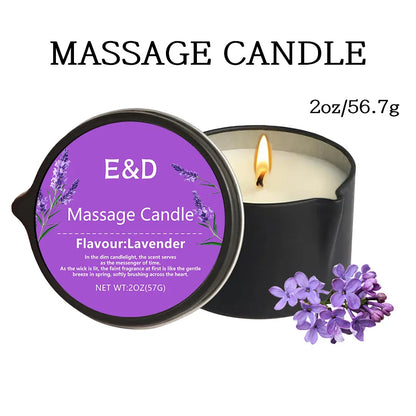 Bougie Huile de Massage EVODUCK : Relaxation & Hydratation