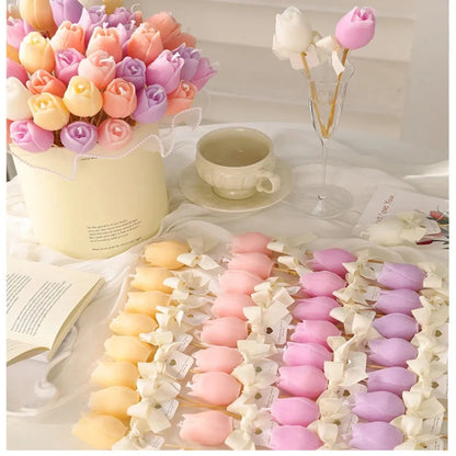 Bougie Parfumée Tulipe 3D Décorative