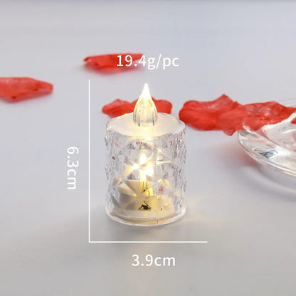 Bougie LED Cristalline Lumière Chaude 2200K