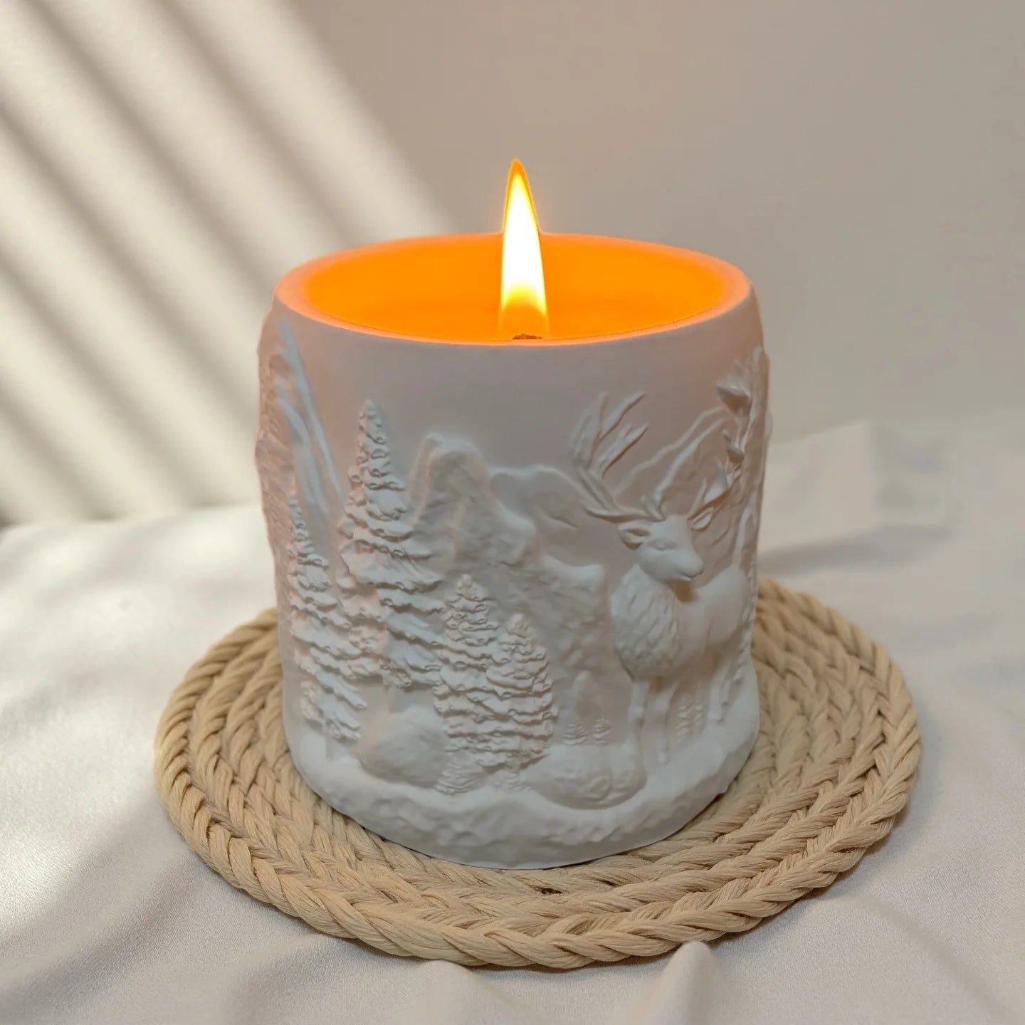 Bougie Parfumée Gypse 'Forest Elk' Cire de Soja