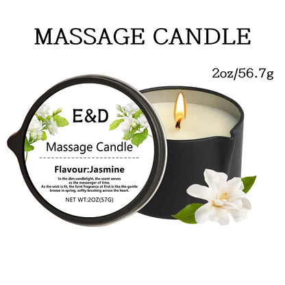 Bougie Huile de Massage EVODUCK : Relaxation & Hydratation