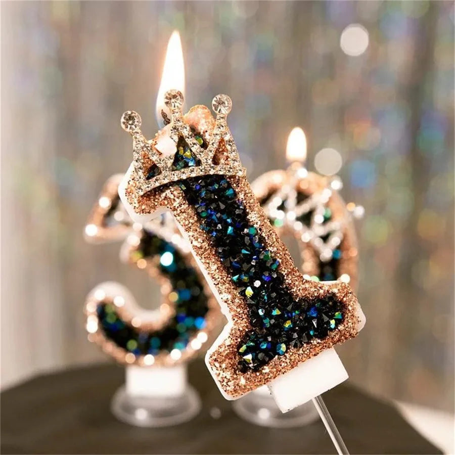 Bougie Couronne Scintillante : Élégance & Luxe pour vos Célébrations