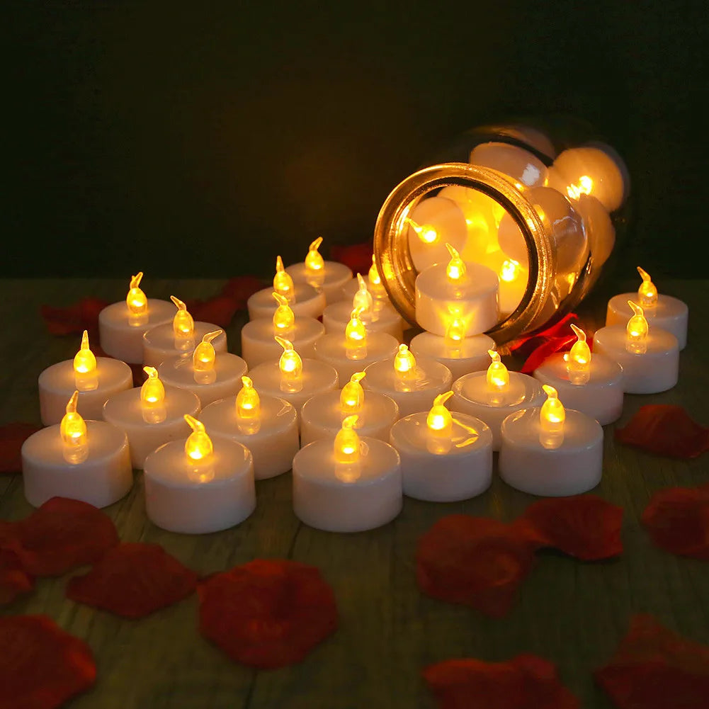 Bougies LED Flamme Réaliste - Ambiance Cosy & Sûre