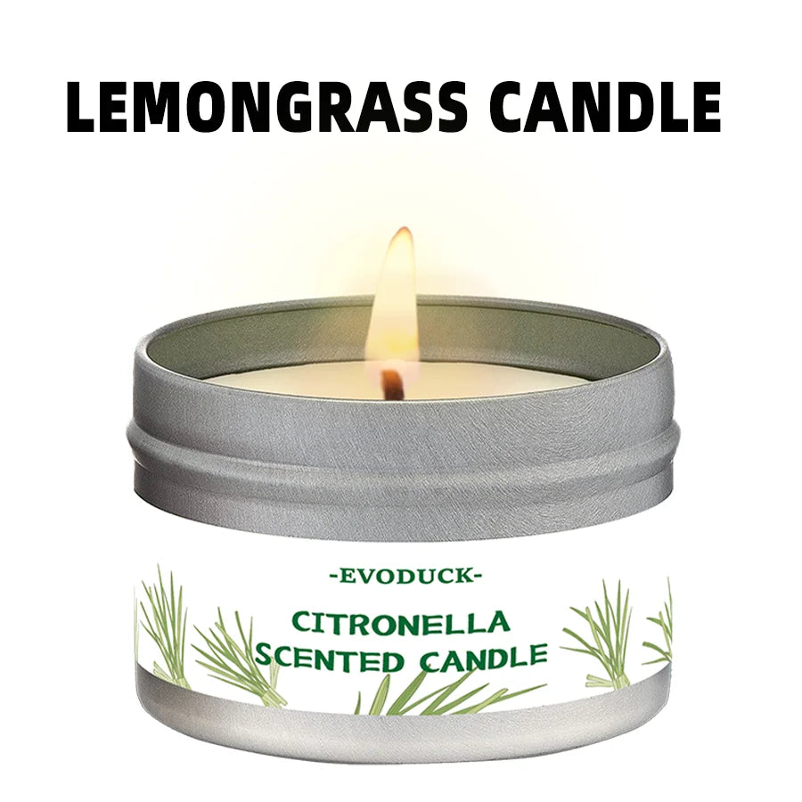 Bougie Citronnelle Lemongrass : Anti-Moustiques & Parfum d'Été