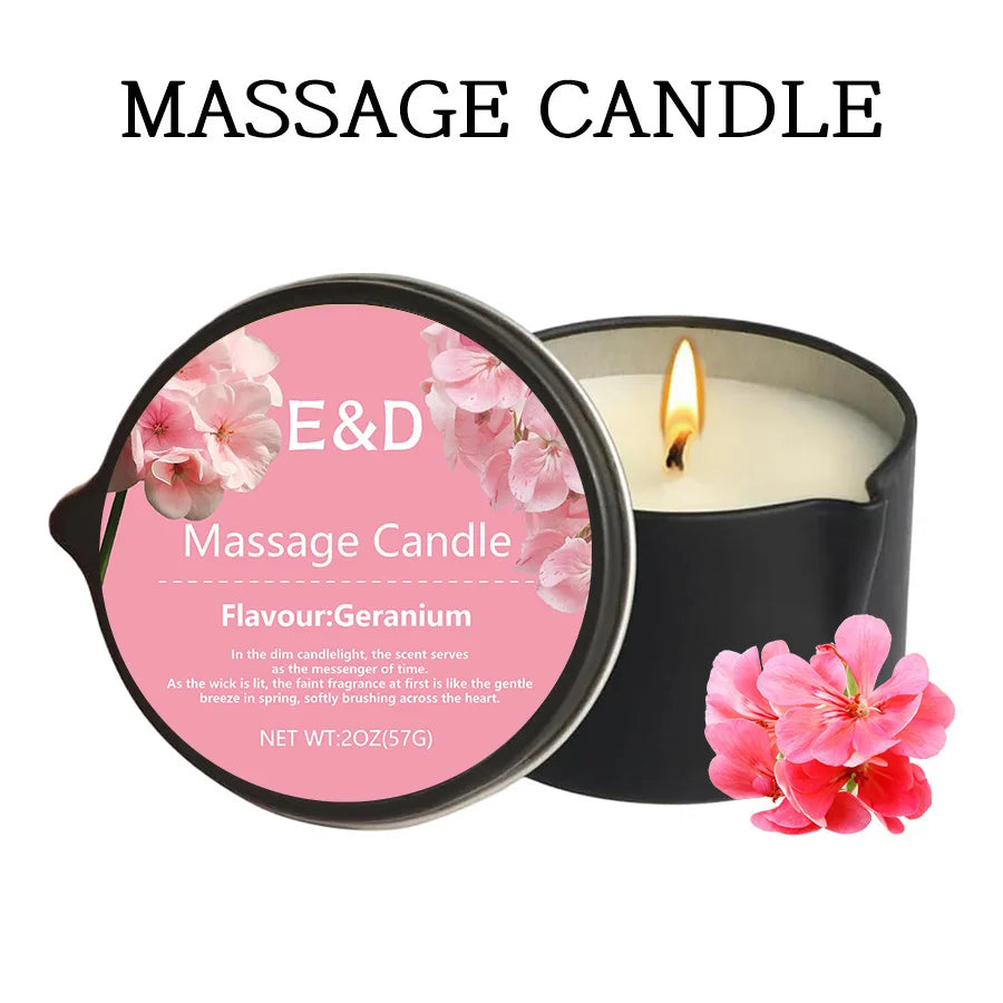 Bougie Huile de Massage EVODUCK : Relaxation & Hydratation