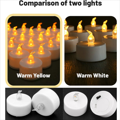 Bougies LED Flamme Réaliste - Ambiance Cosy & Sûre