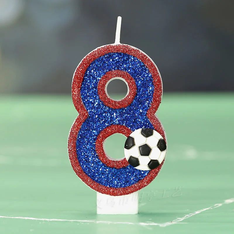 Bougie Ballon de Football MINISO pour Anniversaire