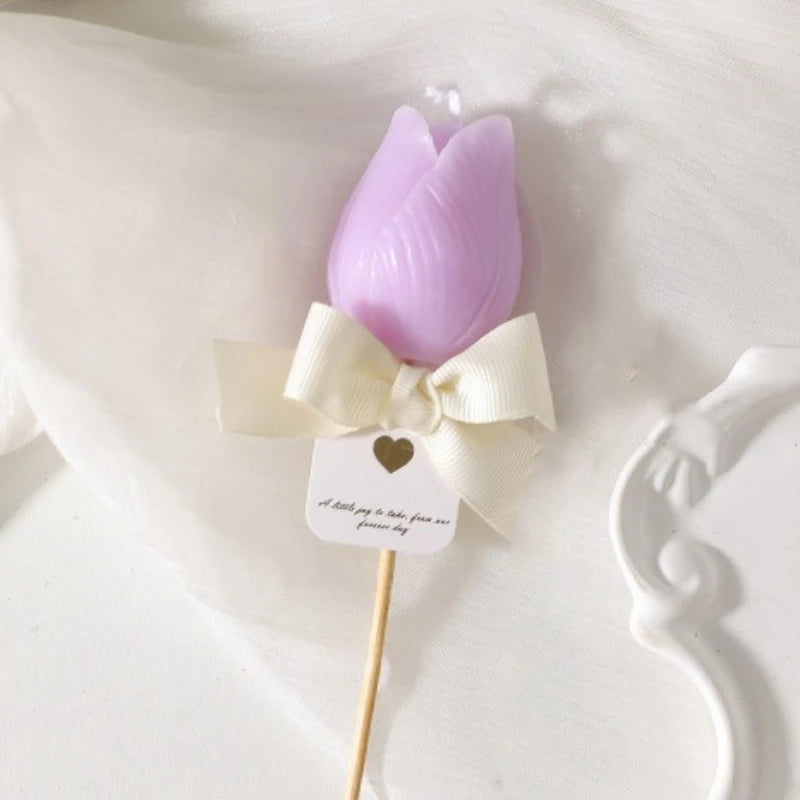 Bougie Parfumée Tulipe 3D Décorative