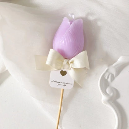 Bougie Parfumée Tulipe 3D Décorative